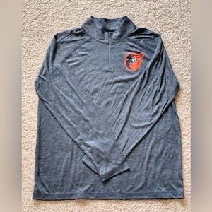 Men’s dry fit 1/4 zip Orioles pullover